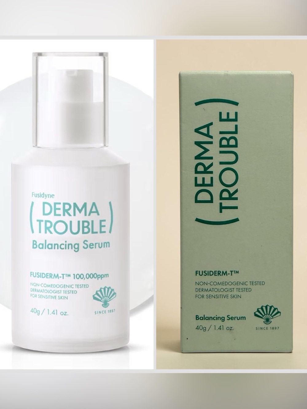 FUSIDYNE‎ Derma Trouble Balancing Serum 1.4oz Acne Moisture Care EXP 3/27